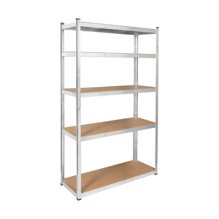 Regał metalowy magazynowy 205x120x45 srebrny Rebel