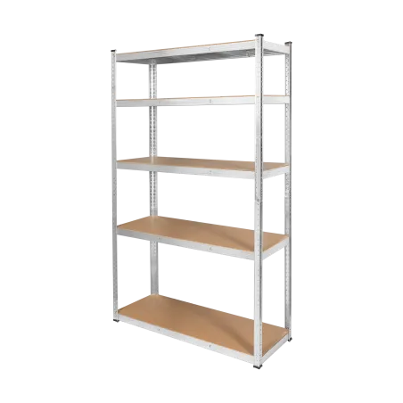 Regał metalowy magazynowy 205x120x45 srebrny Rebel