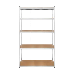 Regał metalowy magazynowy 205x120x45 srebrny Rebel