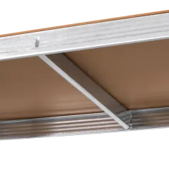 Regał metalowy magazynowy 205x120x45 srebrny Rebel