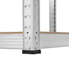 Regał metalowy magazynowy 205x120x45 srebrny Rebel