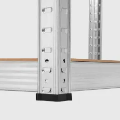 Regał metalowy magazynowy 205x120x45 srebrny Rebel