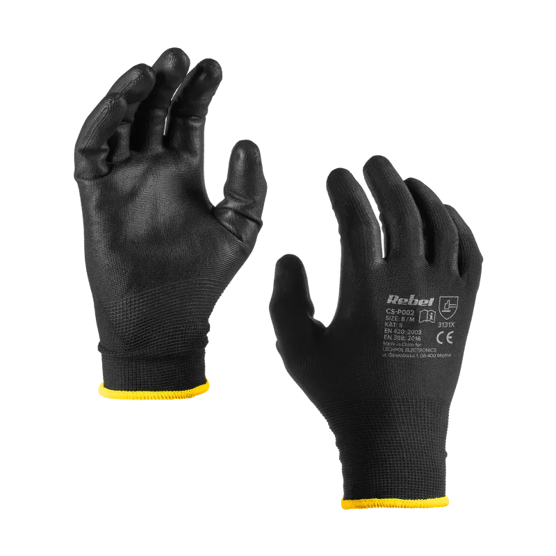 Rękawice robocze poliuretanowe CS-P002 r.8 M (12kpl.) Rękawice robocze poliuretanowe CS-P002 r.8 M (12kpl.)