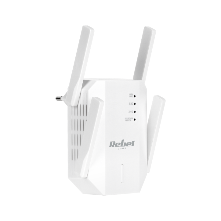 Repeater - wzmacniacz sieci bezprzewodowej 2.4+5 GHz Rebel Repeater - wzmacniacz sieci bezprzewodowej 2.4+5 GHz Rebel