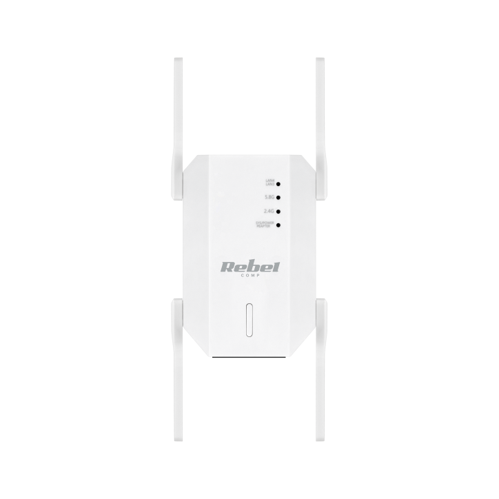 Repeater - wzmacniacz sieci bezprzewodowej 2.4+5 GHz Rebel Repeater - wzmacniacz sieci bezprzewodowej 2.4+5 GHz Rebel