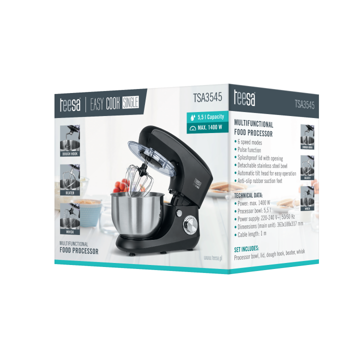 Robot kuchenny EASY COOK SINGLE BLACK , 1400 W Robot kuchenny EASY COOK SINGLE BLACK , 1400 W