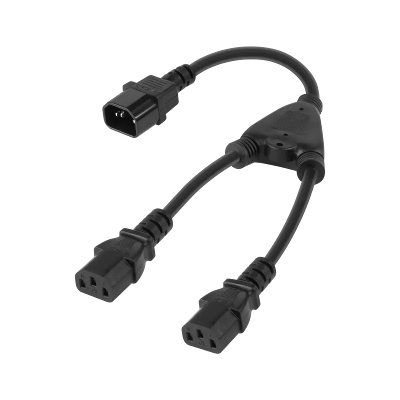 Rozdzielacz kabla komputerowego (splitter) gniazdo - 2x wtyk Rozdzielacz kabla komputerowego (splitter) gniazdo - 2x wtyk