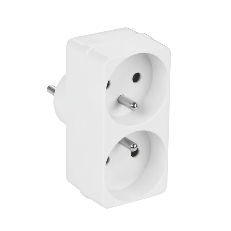 Rozgałęziacz sieciowy Rebel 1 wtyk / 2 gniazda