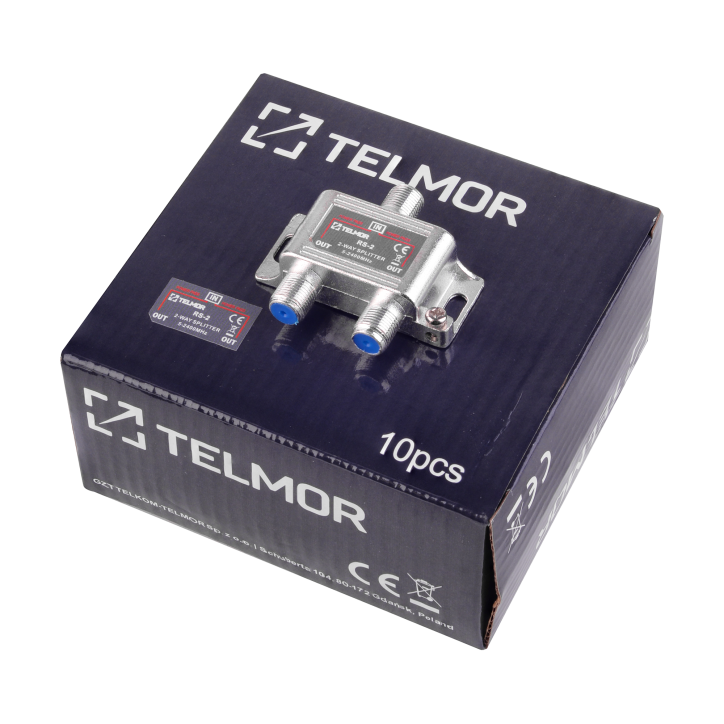 RS-2 SPLITTER 2X 2.4G DC TELMOR