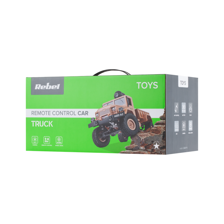 Samochód zdalnie sterowany z kamerą REBEL TRUCK Samochód zdalnie sterowany z kamerą REBEL TRUCK