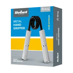 Ściskacz do ćwiczenia rąk, metalowy 90kg, REBEL ACTIVE