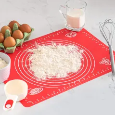 Silikonowa stolnica 40x30 cm czerwona