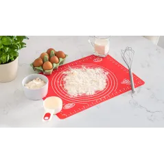 Silikonowa stolnica 40x30 cm czerwona