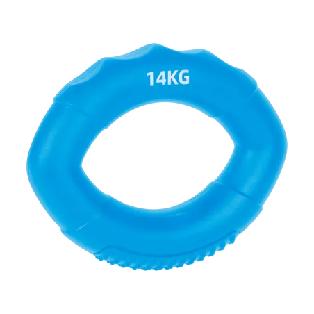 Silikonowy ściskacz do rąk do rehabilitacji rąk, 0 - 14 kg , niebieski , REBEL ACTIVE