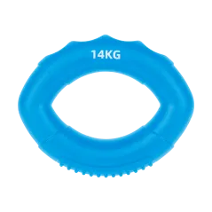 Silikonowy ściskacz do rehabilitacji rąk, 0 - 14 kg , niebieski , REBEL ACTIVE