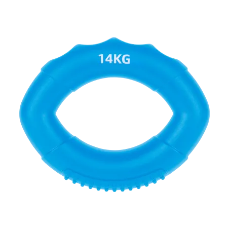 Silikonowy ściskacz do rehabilitacji rąk, 0 - 14 kg , niebieski , REBEL ACTIVE