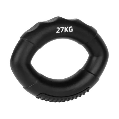 Silikonowy ściskacz do rąk do rehabilitacji rąk, 0 - 27 kg , czarny , REBEL ACTIVE
