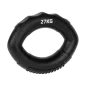 Silikonowy ściskacz do rehabilitacji rąk, 0 - 27 kg , czarny , REBEL ACTIVE