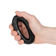 Silikonowy ściskacz do rehabilitacji rąk, 0 - 27 kg , czarny , REBEL ACTIVE
