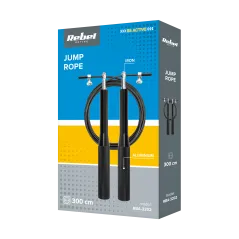 Skakanka bokserska aluminiowa z matalowym łożyskiem 3m regulowana, REBEL ACTIVE