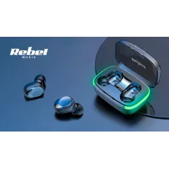 Słuchawki bezprzewodowe dokanałowe Rebel TWS-Y60