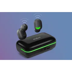 Słuchawki bezprzewodowe dokanałowe z powerbank Rebel SN-E10