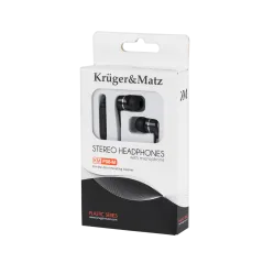 Słuchawki dokanałowe z mikrofonem Kruger&Matz KMP08-M