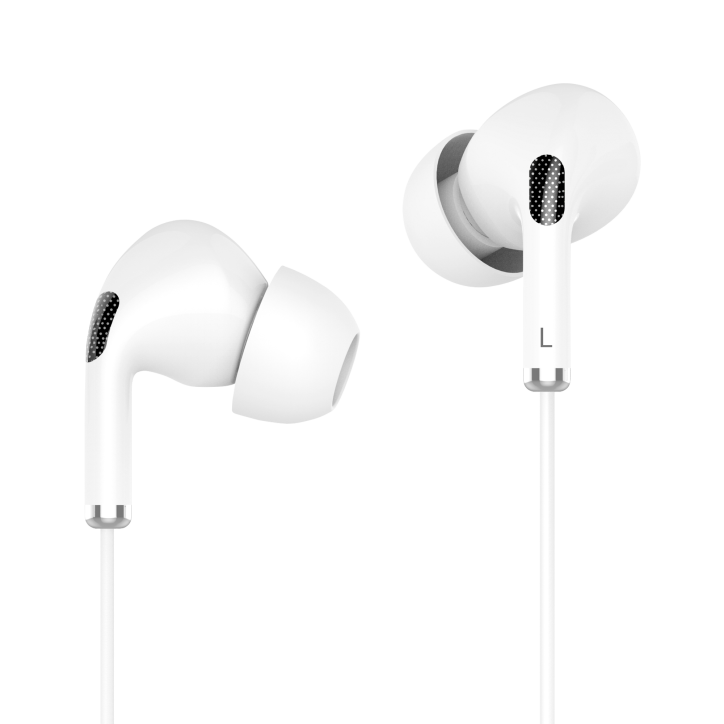 Słuchawki dokanałowe z mikrofonem na USB-C Kruger&Matz C1 białe Słuchawki dokanałowe z mikrofonem na USB-C Kruger&Matz C1 białe
