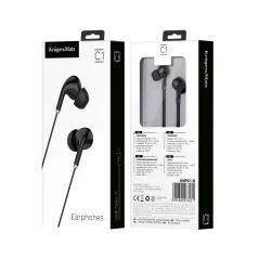 Słuchawki dokanałowe z mikrofonem na USB-C Kruger&Matz C1 czarne