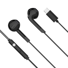 Słuchawki douszne z mikrofonem na USB-C Kruger&Matz C2 czarne