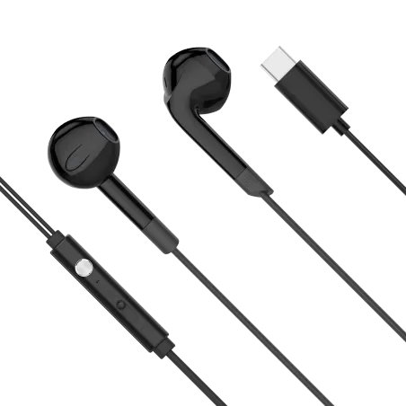 Słuchawki douszne z mikrofonem na USB-C Kruger&Matz C2 czarne