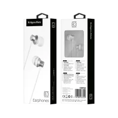 Słuchawki Kruger&Matz przewodowe z mikrofonem B3