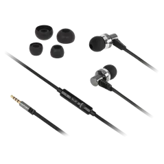 Słuchawki metalowe douszne M-Life Jack 3,5 z mikrofonem iphone/samsung
