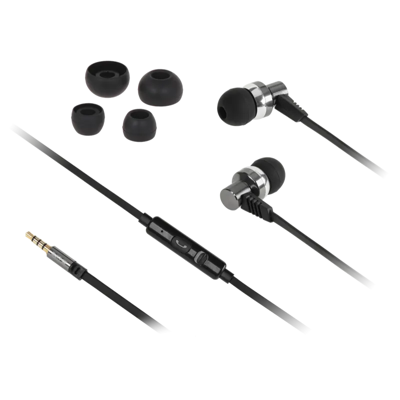 Słuchawki metalowe douszne M-Life Jack 3,5 z mikrofonem iphone/samsung Słuchawki metalowe douszne M-Life Jack 3,5 z mikrofonem iphone/samsung