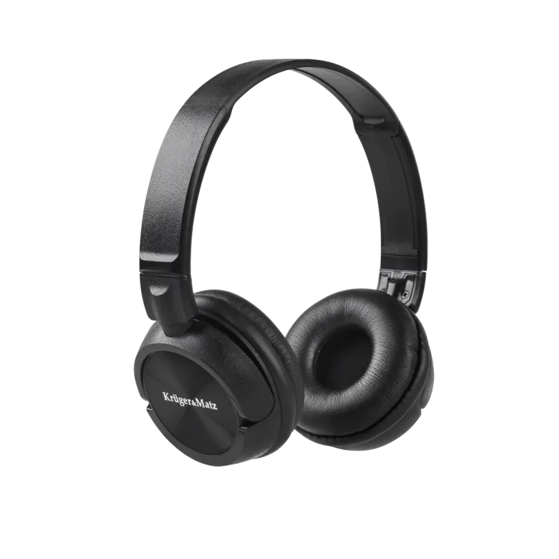Słuchawki przewodowe nauszne Kruger&Matz model Flow, czarne