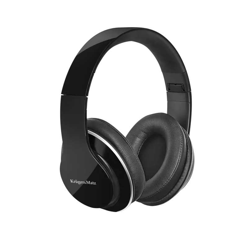 Słuchawki przewodowe nauszne Kruger&Matz model Street 2 Power Bass, kolor czarny Słuchawki przewodowe nauszne Kruger&Matz model Street 2 Power Bass, kolor czarny