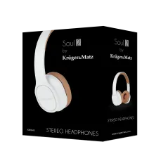 Słuchawki przewodowe nauszne Kruger&Matz Soul 2, białe
