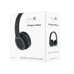 Słuchawki przewodowe nauszne Kruger&Matz Soul 2, czarne