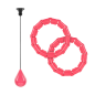 Smart Hula Hop odchudzające koło z wypustkami i obciążeniem 50cm, różowe, REBEL ACTIVE Smart Hula Hop odchudzające koło z wypustkami i obciążeniem 50cm, różowe, REBEL ACTIVE