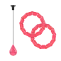 Smart Hula Hop odchudzające koło z wypustkami i obciążeniem 50cm, różowe, REBEL ACTIVE Smart Hula Hop odchudzające koło z wypustkami i obciążeniem 50cm, różowe, REBEL ACTIVE
