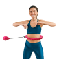 Smart Hula Hop odchudzające koło z wypustkami i obciążeniem 50cm, różowe, REBEL ACTIVE Smart Hula Hop odchudzające koło z wypustkami i obciążeniem 50cm, różowe, REBEL ACTIVE