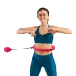 Smart Hula Hop odchudzające koło z wypustkami i obciążeniem 50cm, różowe, REBEL ACTIVE Smart Hula Hop odchudzające koło z wypustkami i obciążeniem 50cm, różowe, REBEL ACTIVE