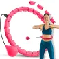 Smart Hula Hop odchudzające koło z wypustkami i obciążeniem 50cm, różowe, REBEL ACTIVE Smart Hula Hop odchudzające koło z wypustkami i obciążeniem 50cm, różowe, REBEL ACTIVE