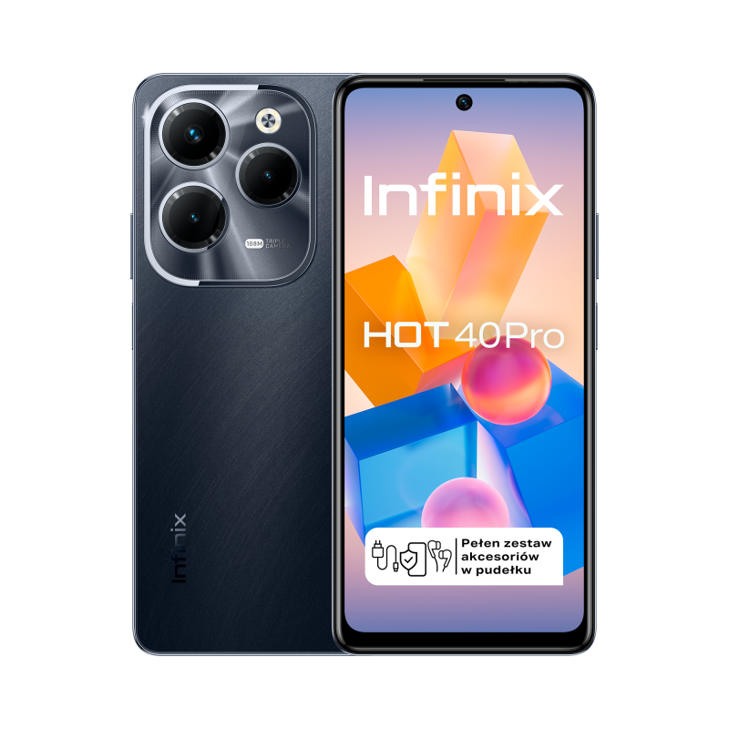 Smartfon INFINIX Hot 40PRO Black 8/256GB