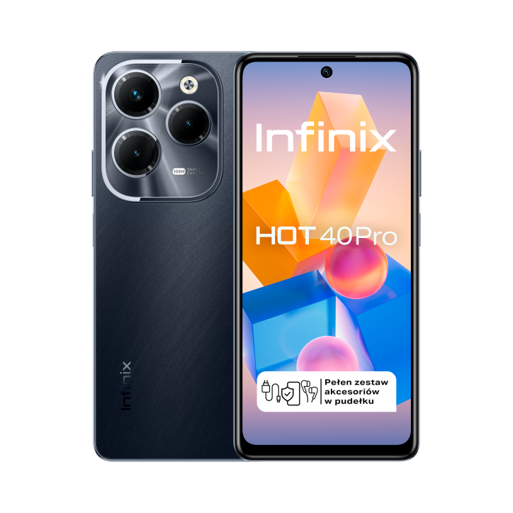 Smartfon INFINIX Hot 40PRO Black 8/256GB