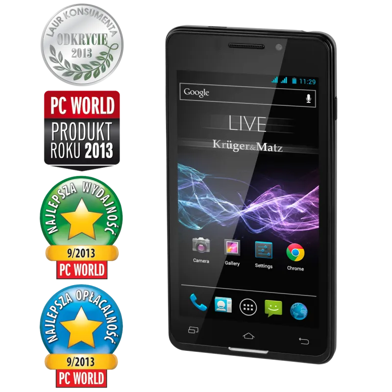 Smartfon Kruger&Matz LIVE black