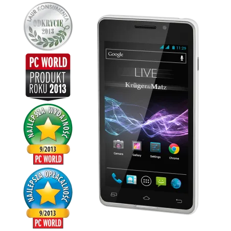 Smartfon Kruger&Matz LIVE white
