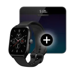Smartwatch Amazfit GTS 4 Black + Waga Smart Scale