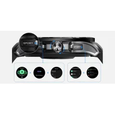 Smartwatch KIESLECT Actor black