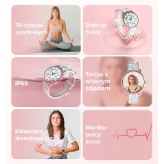 Smartwatch KIESLECT Lora Pink